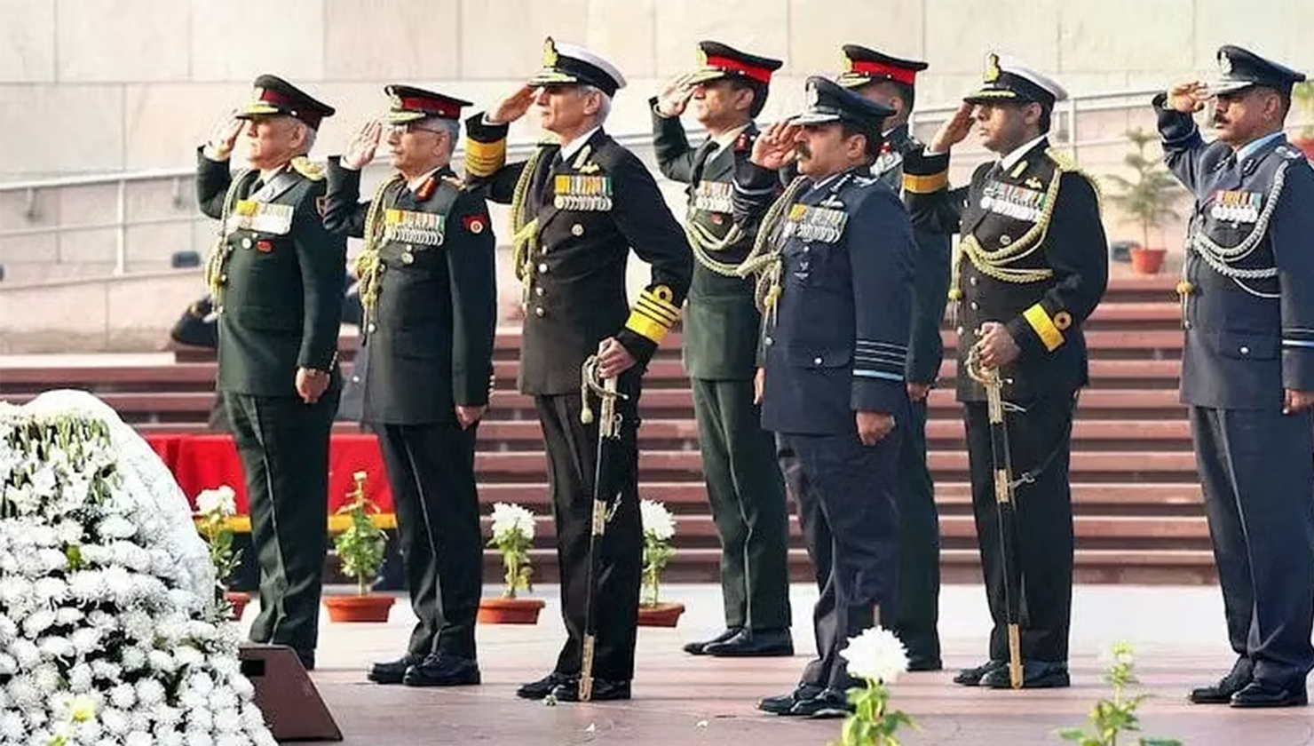 Indian Army Uniform: No regiment-specific display, brigadiers and